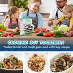 A fun family activity: growing and cooking delicious meals with an at-home organic mushroom kit from Shroom Nature.